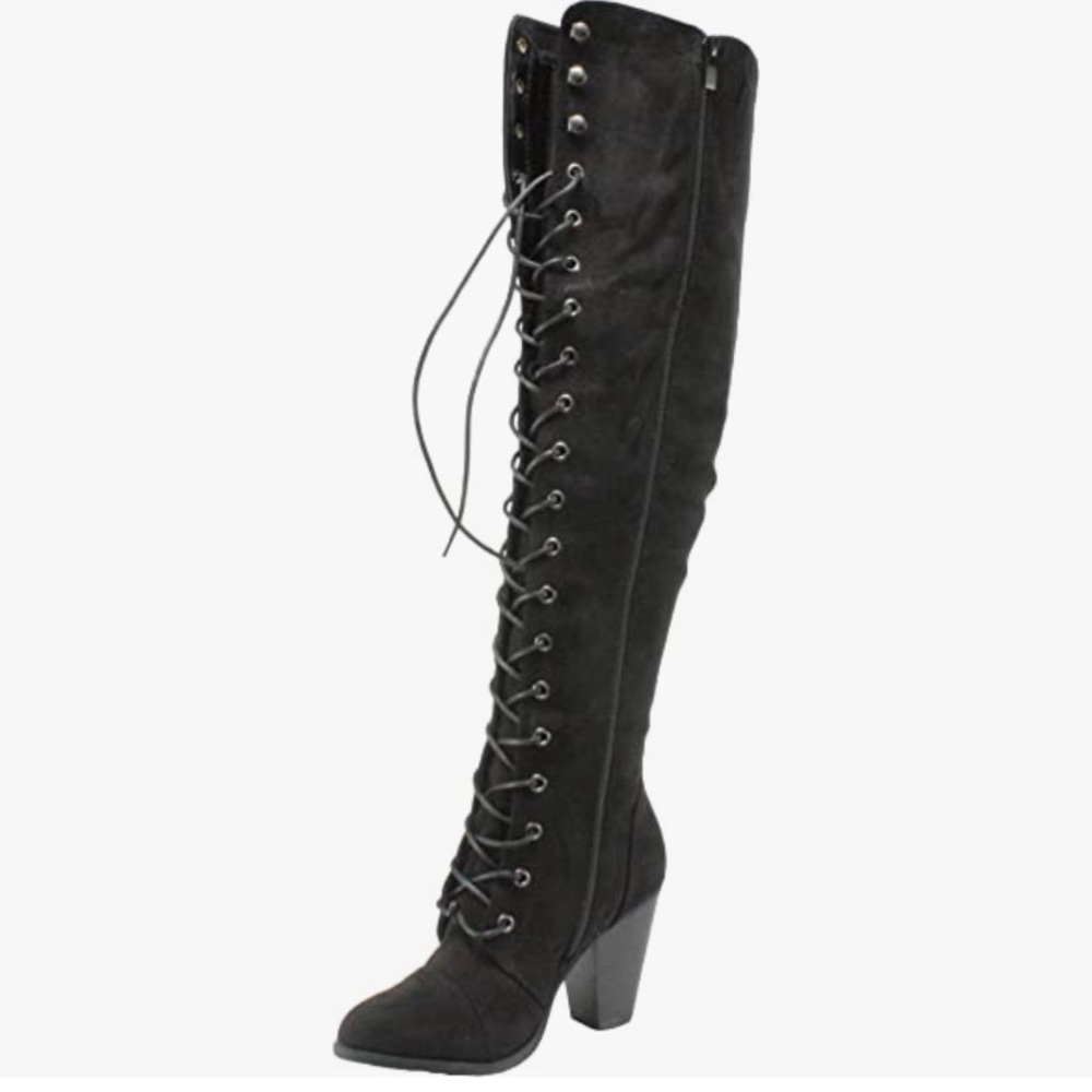 Camila-47 Black Size 10 Boots